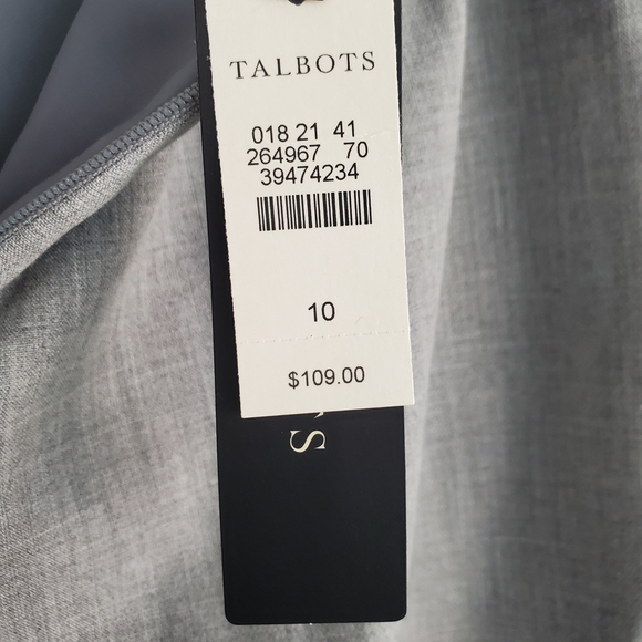 NWT Talbots Gray Pencil Skirt. 10. G0092 - Picture 4 of 13